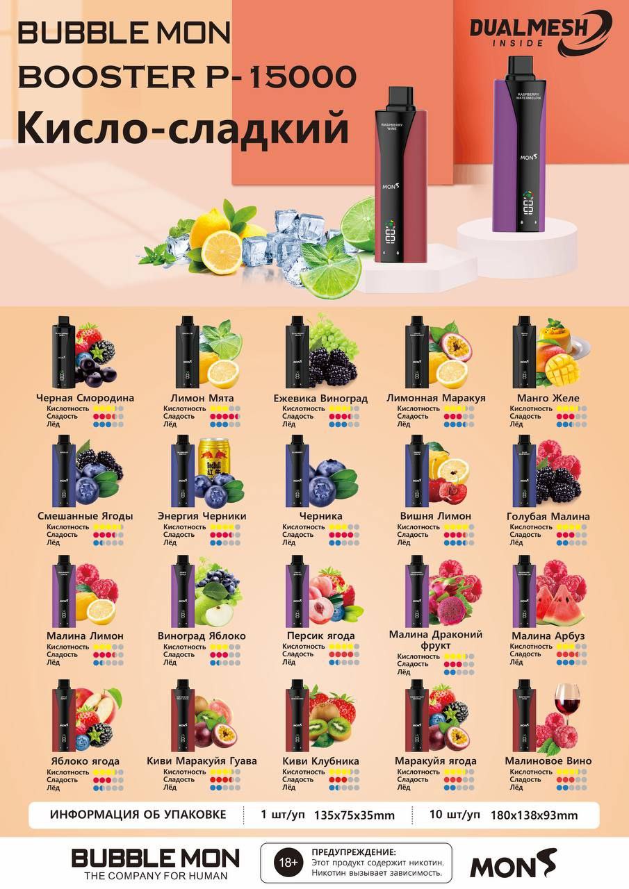 Купить BUBBLEMON BOOSTER 15000 в NikoStore